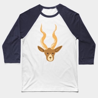 Deer with Antler Design Baseball T-Shirt